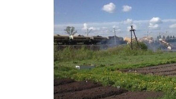 Столкновение поезда и автомобиля в Костромской области 