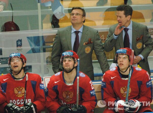 Игорь Захаркин и Вячеслав Быков (справа налево)
