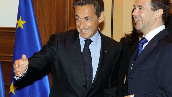 Встреча Дмитрия Медведева и Николя Саркози