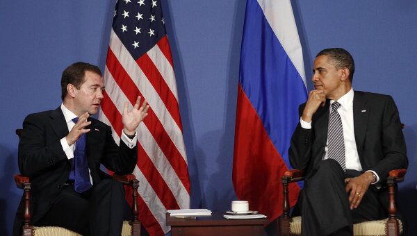 Дмитрий Медведев и Барак Обама. Архив