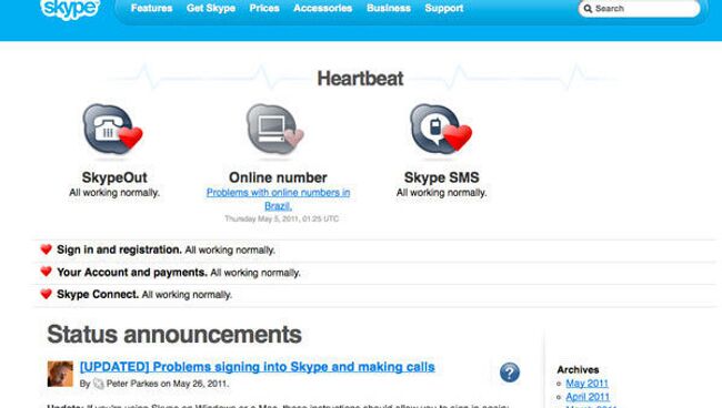 Skype Heartbeat