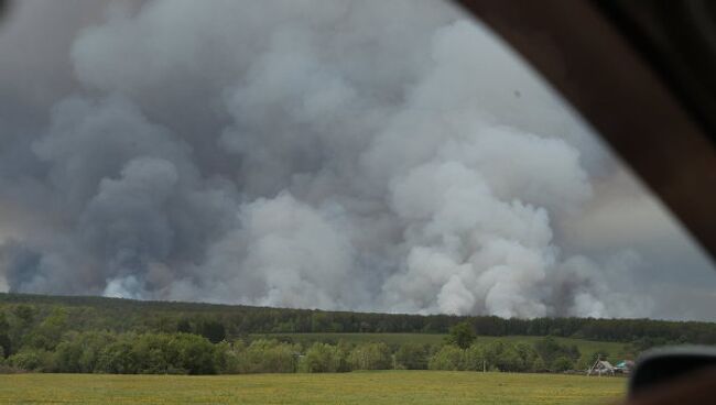 В воинской части в Башкирии возник пожар