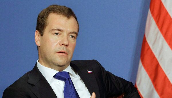 Дмитрий Медведев на саммите Большой восьмерки в Довиле