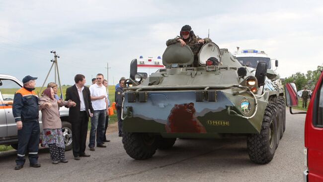 В воинской части в Башкирии возник пожар