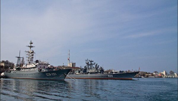 Российский Черноморский флот в Севастополе 