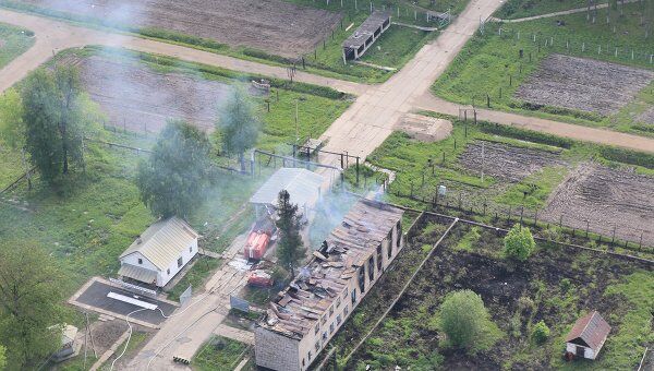 Пожар на 99-м арсенале Минобороны РФ в поселке Урман в Башкирии