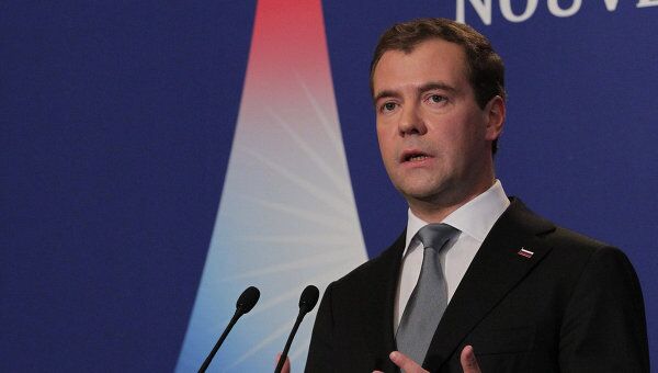 Президент РФ Д.Медведев на саммите Большой восьмерки в Довиле