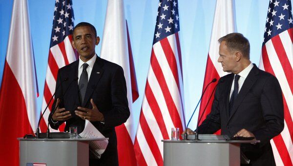 Президент США Барак Обама в Польше