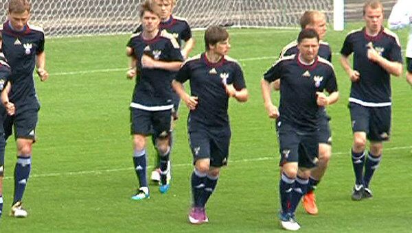 Сборная России провела первую тренировку в Москве перед матчем с Арменией