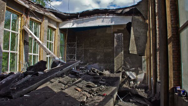 Обрушение крыши в школе в Пушкине 