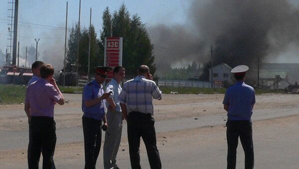 Пожар на АЗС в Костроме
