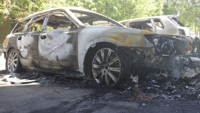 Поджог автомобилей в Москве