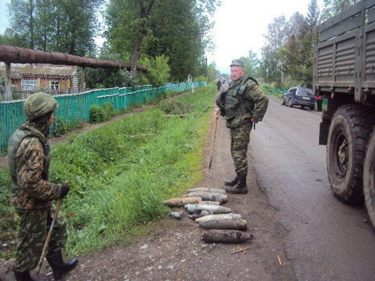 Последствия взрывов в воинской части в Башкирии