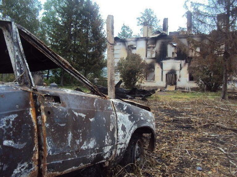 Последствия взрывов в воинской части в Башкирии