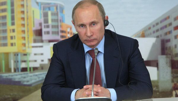 В.Путин посетил центр детской гематологии, иммунологии и онкологии