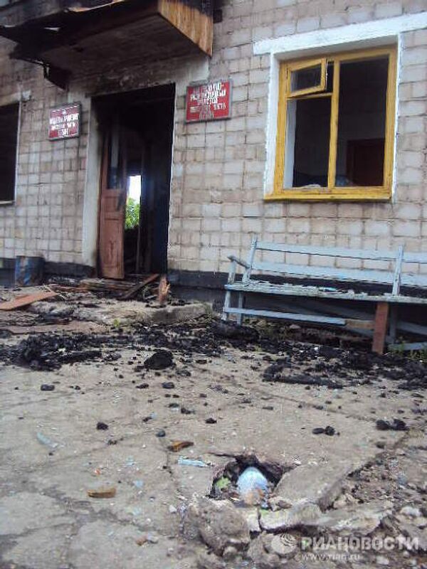 Последствия взрывов в воинской части в Башкирии