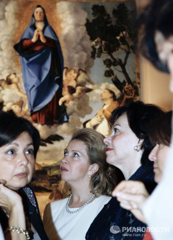 Посещение Светланой Медведевой выставки произведений итальянского живописца эпохи позднего возрождения Лоренцо Лотто
