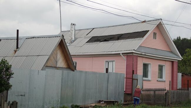 Последствия взрыва на военном арсенале. Поселок Пугачево, Удмуртия