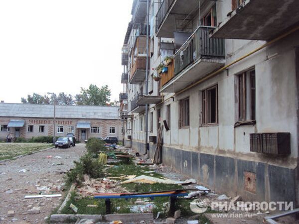 Последствия взрыва на 102-арсенале близ села Пугачево в Удмуртии