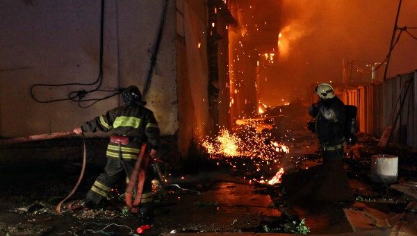 Пожар в общежитии на Востоке Москвы