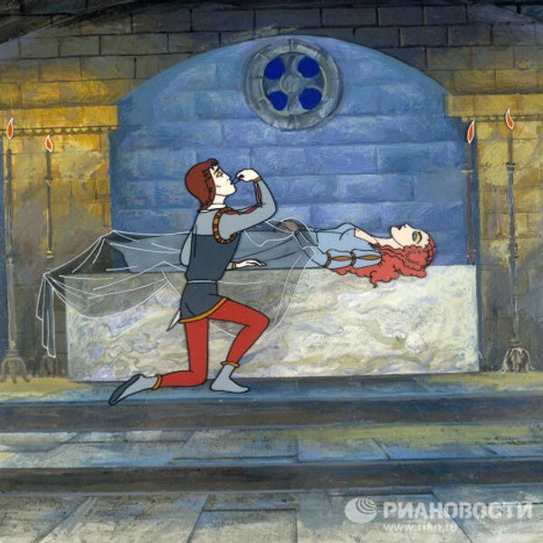 Кадр из мультфильма Ромео и Джульетта