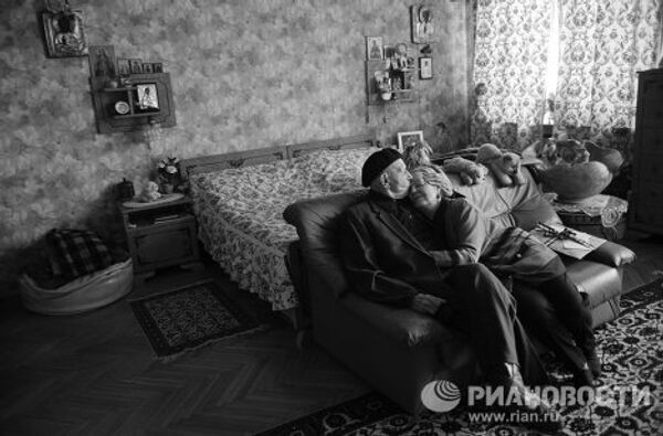 Хореограф Игорь Моисеев (100) и его жена Ирина