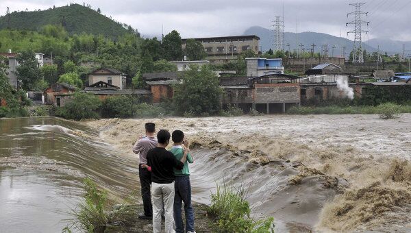 Наводнение в Китае. Архивное фото.