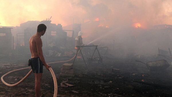 Пожар на ферме в поселке Новая Мельница Новгородской области