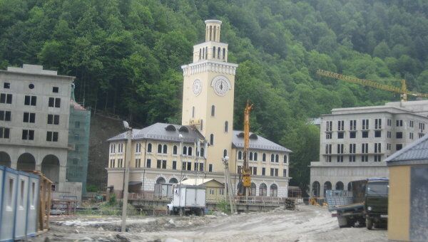 Строительство Олимпийской деревни в Сочи