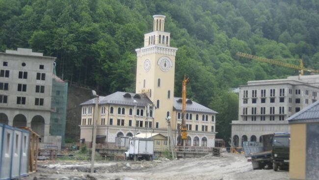 Строительство Олимпийской деревни в Сочи