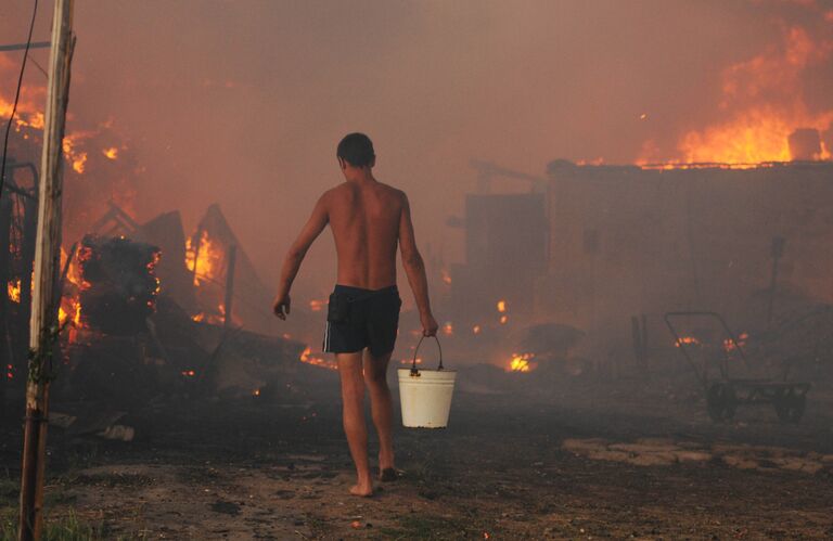 Пожар на ферме в поселке Новая Мельница Новгородской области