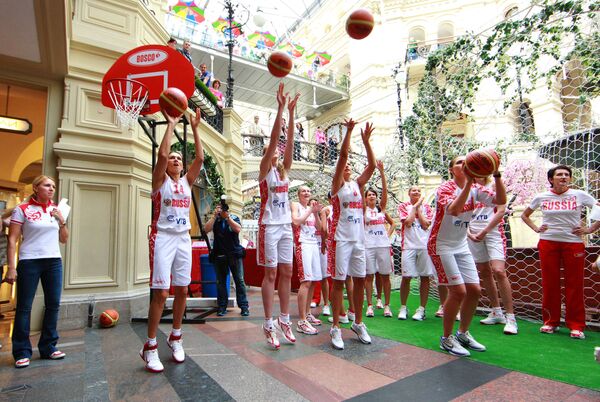 Презентация женской сборной России по баскетболу