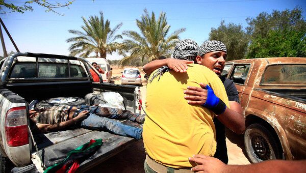 Пострадавшие от боевых действий в Ливии