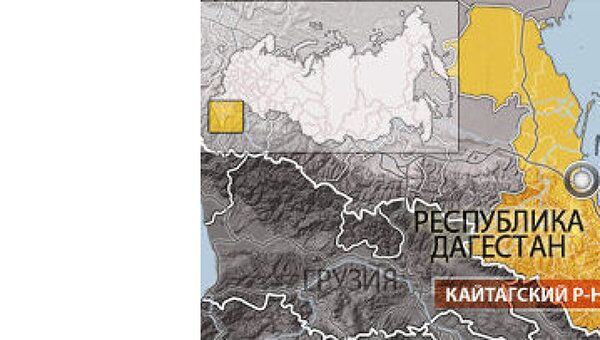 Кайтагский район Дагестана. Карта