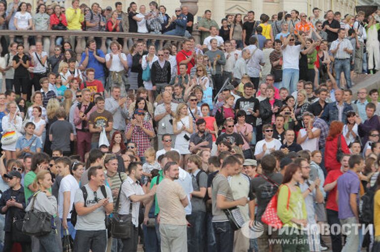 Несанкционированная акция протеста прошла в Минске