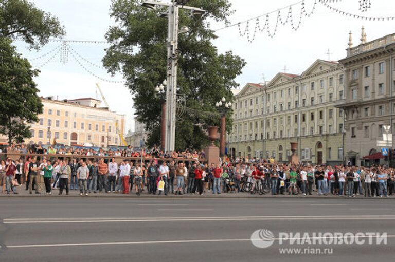 Несанкционированная акция протеста прошла в Минске