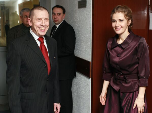 Актер Валерий Золотухин с супругой Ириной Линдт