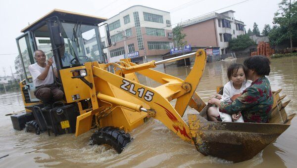 Наводнение в Китае 