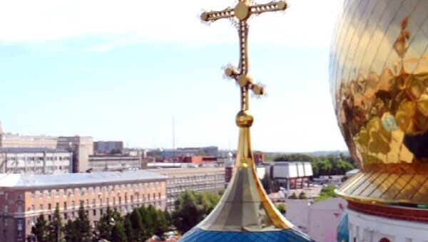 С колокольни Успенского собора весь Омск виден как на ладони