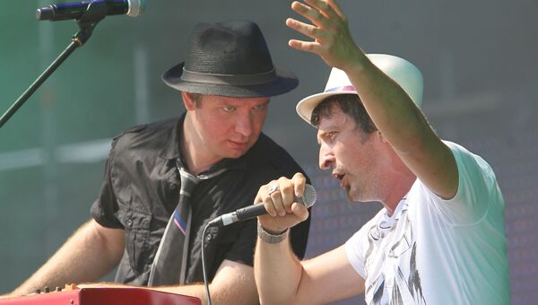 Солисты группы Ундервуд Максимом Кучеренко и Владимиром Ткаченко. Архивное фото