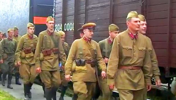 Поезд времени привез в Брест ветеранов ВОВ в день скорби 22 июня