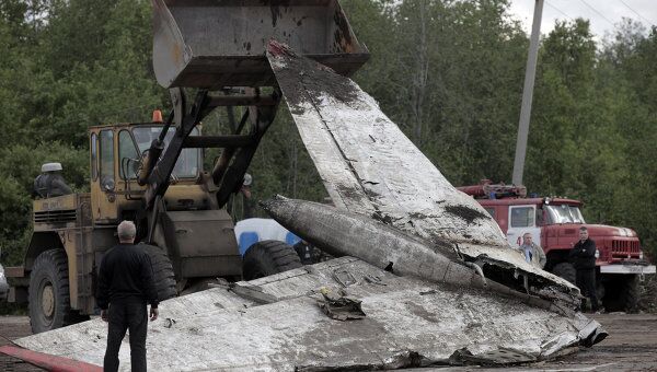 Черные ящики разбившегося в Карелии Ту-134 записали всю информацию