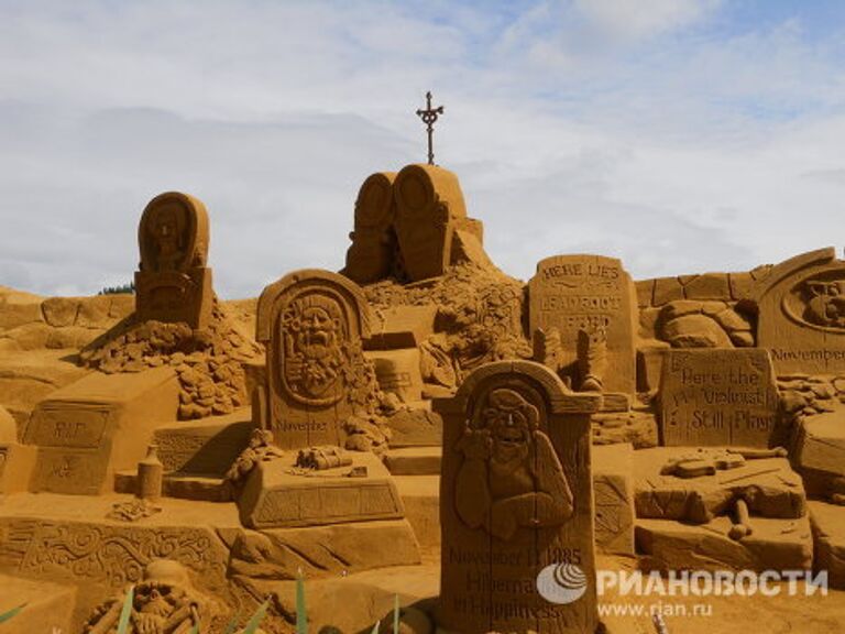 Фестиваль песчаных скульптур в бельгийском Бланкенберге