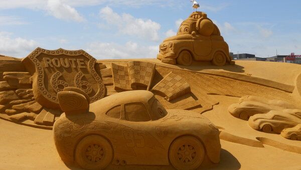 Фестиваль песчаных скульптур в бельгийском Бланкенберге