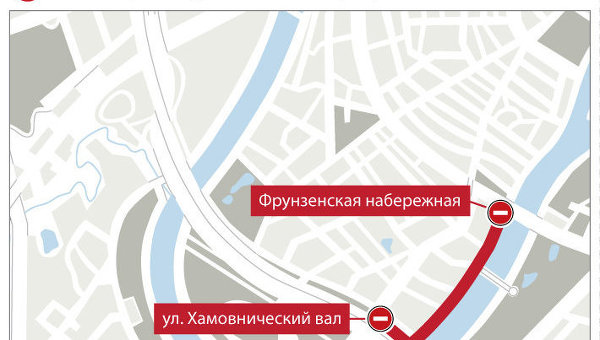 Ограничение движения в Москве 25 июня