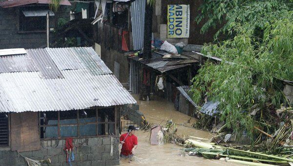 Последствия тропического шторма на Филиппинах