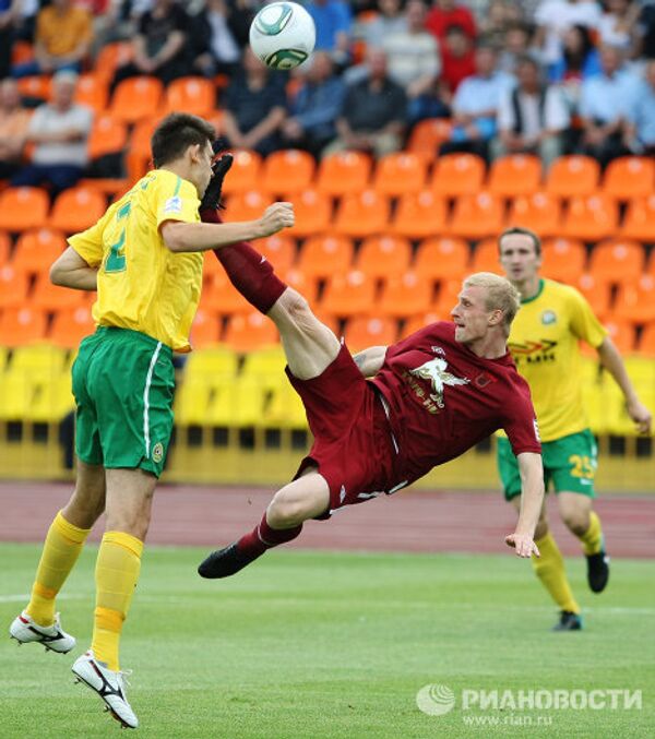 Игровой момент матча Рубин - Кубань