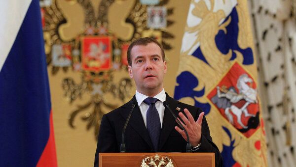  Президент России Дмитрий Медведев. Архив