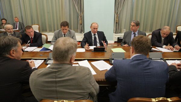Премьер-министр РФ В.Путин встретился с деятелями отечественной мультипликации