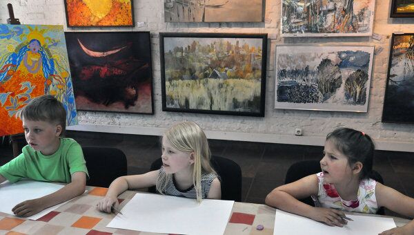 Работы детей в галерее Квадрат в Омске